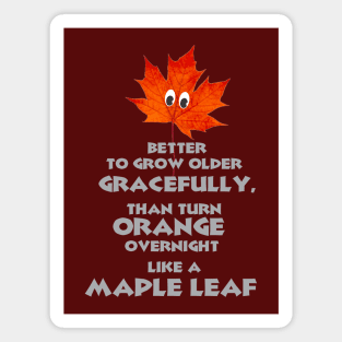 Better to Grow Older Gracefully Magnet